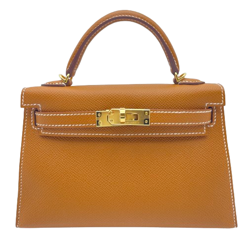 【現金特価】エルメス ミニケリー 20 ゴールド エプソン ゴールド金具 W刻印