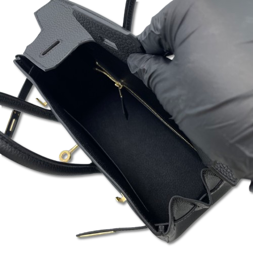 エルメス バーキン 25 ノワール トゴ ゴールド金具 W刻印