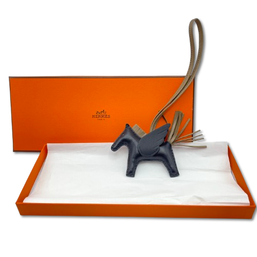 エルメス ペガサスチャーム PM ノワール/エトゥープ W刻印