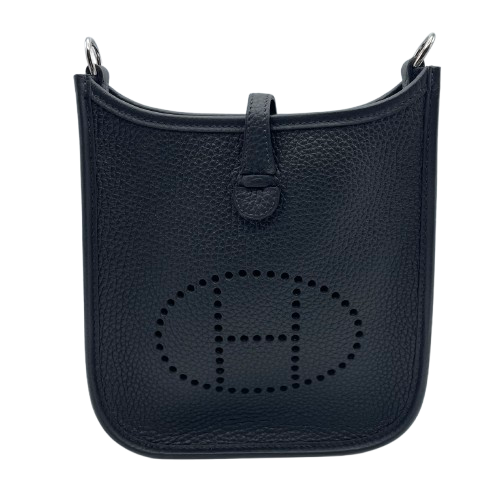 エルメス ミニエヴリン アマゾーヌ TPM ノワール トリヨンクレマンス シルバー金具 W刻印