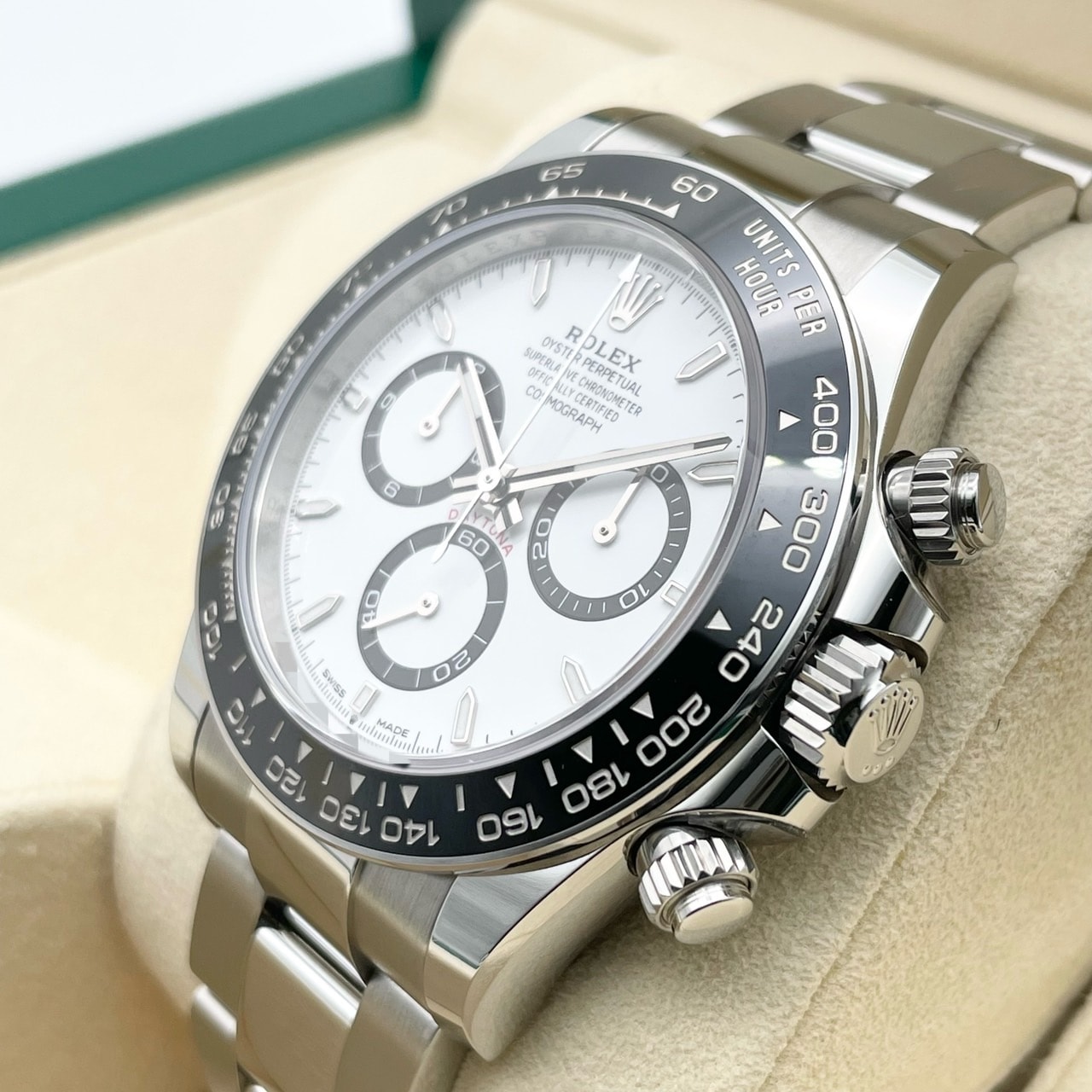 ロレックス ステンレススチール オイスターブレスレット ロレックス デイトナ 126500LN ホワイト ステンレススチール