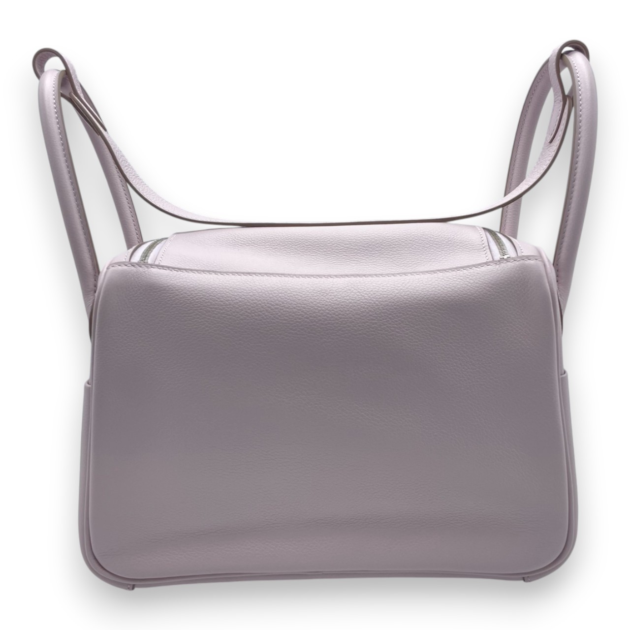 エルメス リンディ 26 ヴェルソ モーヴペール/ナタ エバーカラー シルバー金具 W刻印