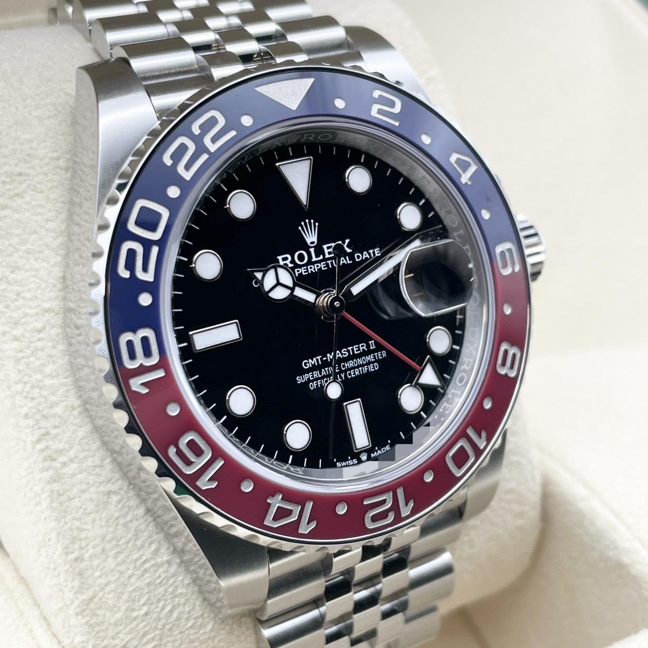 【新ギャラ付属！】ロレックス GMTマスターII 126710BLRO ジュビリーブレスレット ブラック 40mm