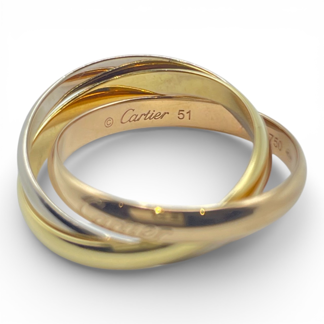 カルティエ トリニティ リング 51 イエローゴールド/ホワイトゴールド/ピンクゴールド 11号
