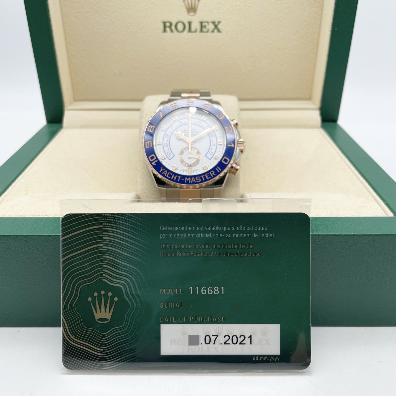 ロレックス ヨットマスター II 116681 ホワイト 44ｍｍ