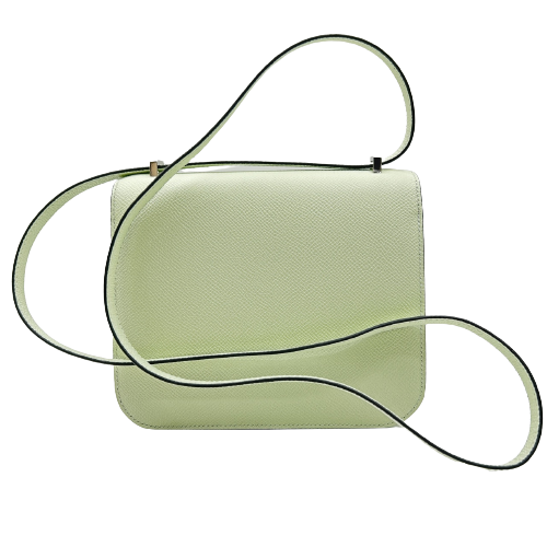 エルメス コンスタンス3 ミニ18 ミラー付き ヴェールフィズ ヴォーエプソン シルバー金具 U刻印