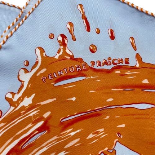 エルメス ガヴロッシュ Peinture Fraiche カレ45 シルク