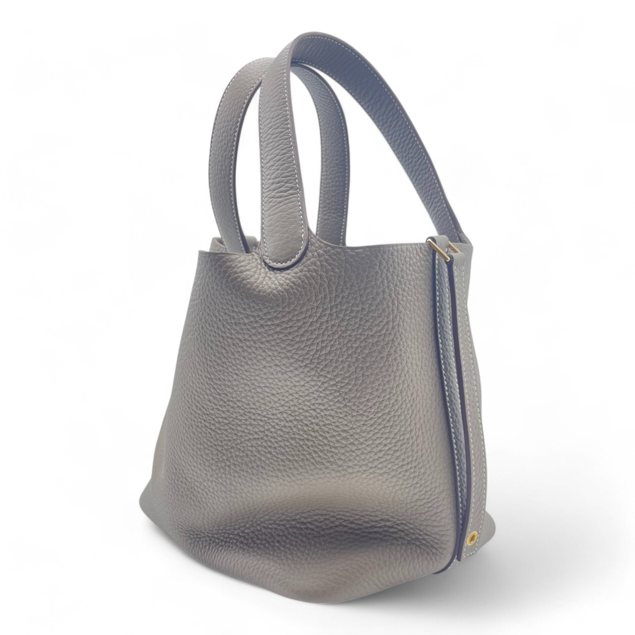 エルメス ピコタンロック MM エトゥープ トリヨンクレマンス ゴールド金具 W刻印