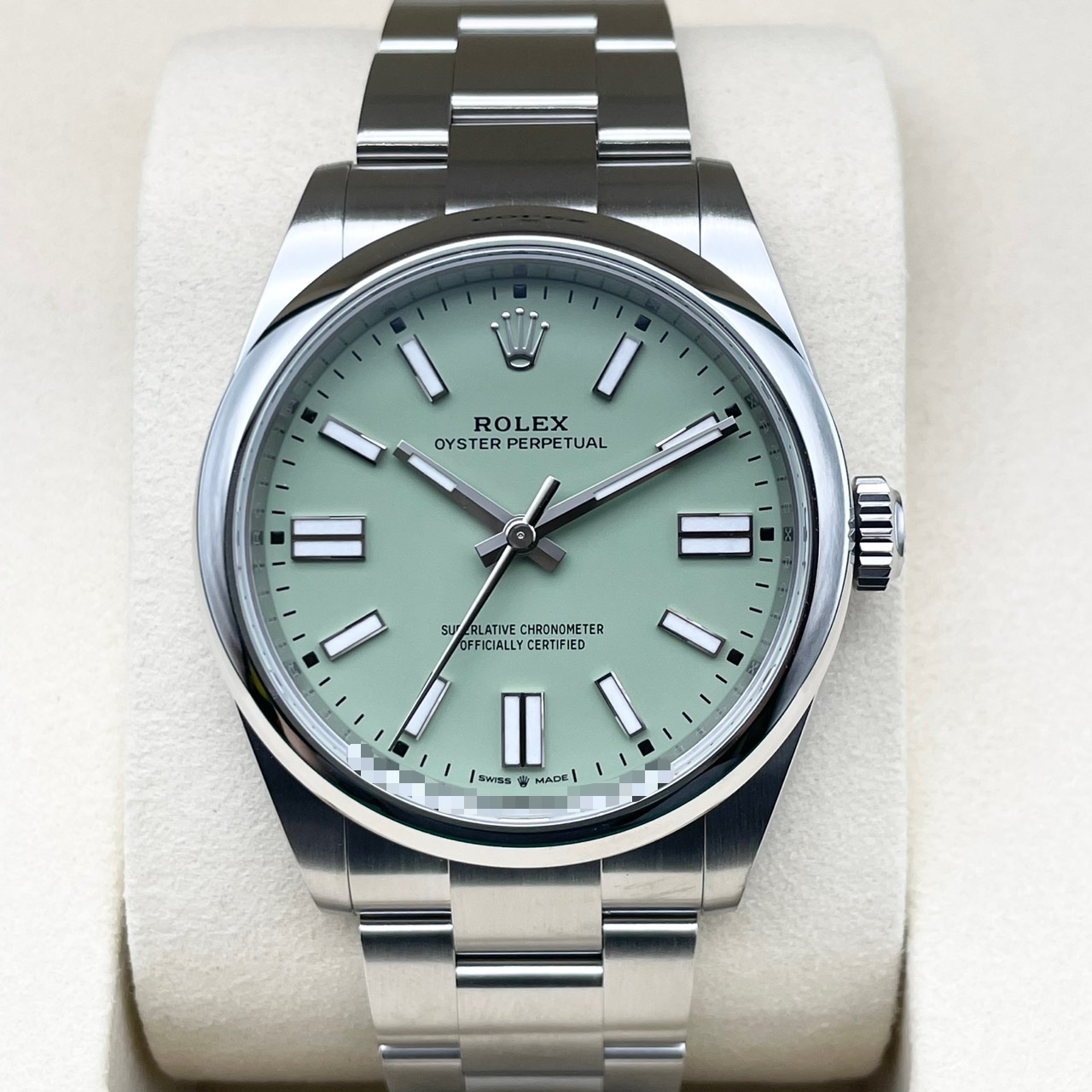 ロレックス オイスターパーペチュアル 134300 ピスタチオグリーン 41mm