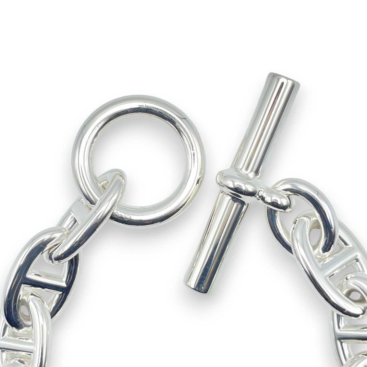 エルメス シェーヌ・ダンクル ブレスレット TGM シルバー925 11コマ