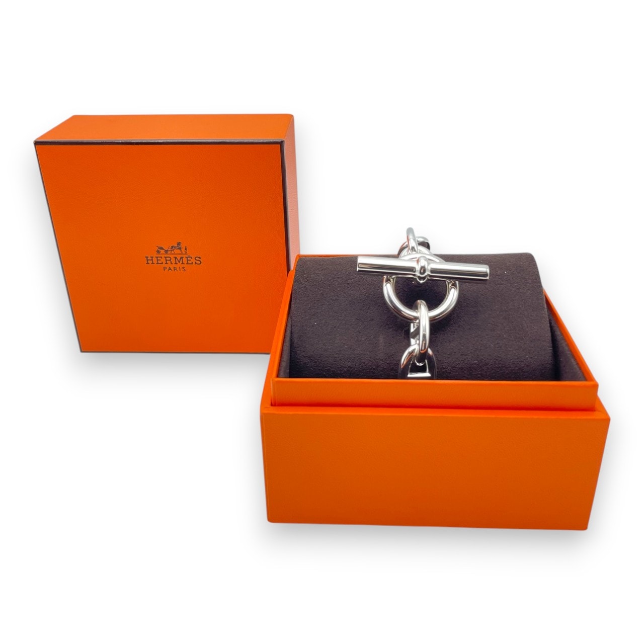 エルメス シェーヌ・ダンクル ブレスレット TGM シルバー925 11コマ