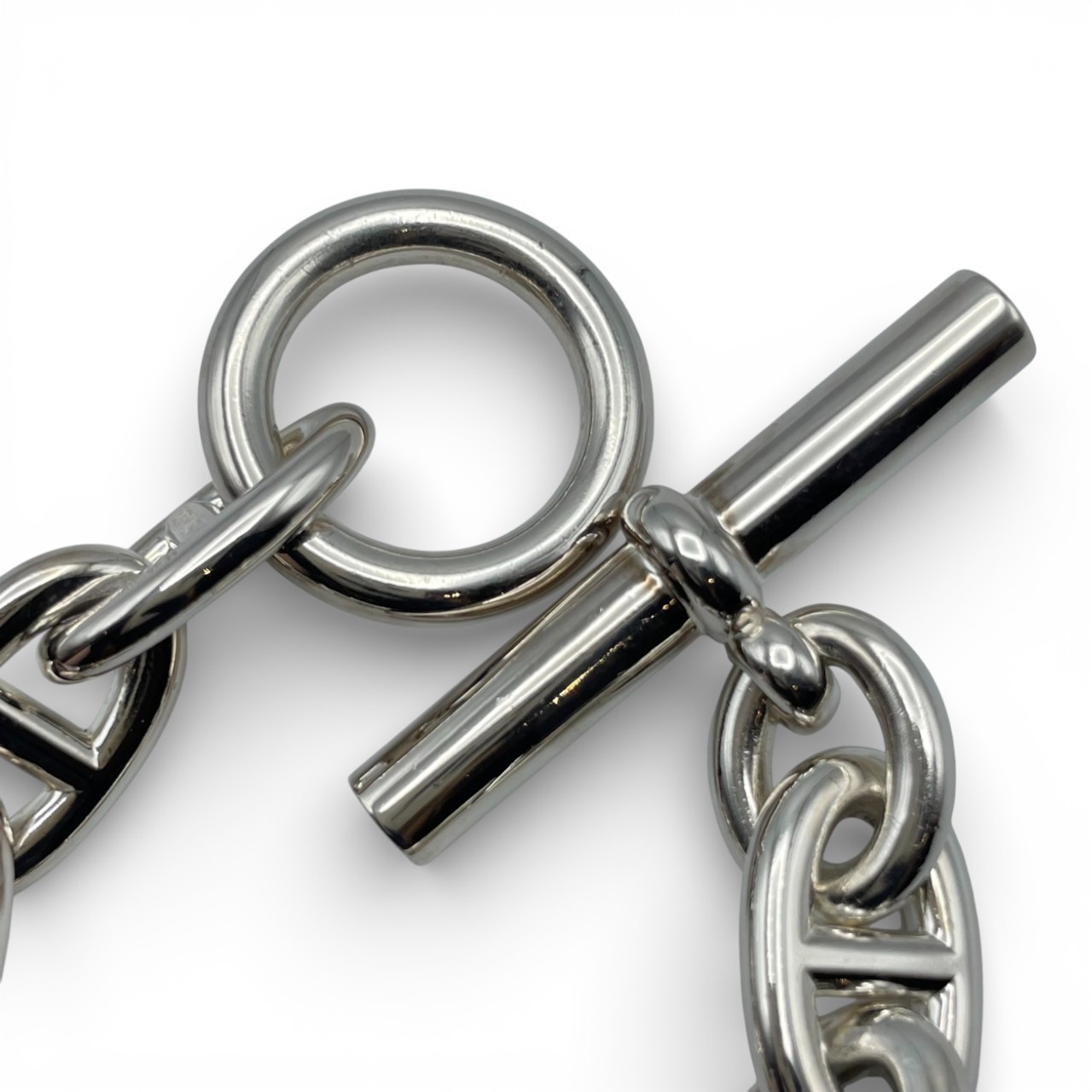 エルメス シェーヌ・ダンクル ブレスレット TGM シルバー925 9コマ