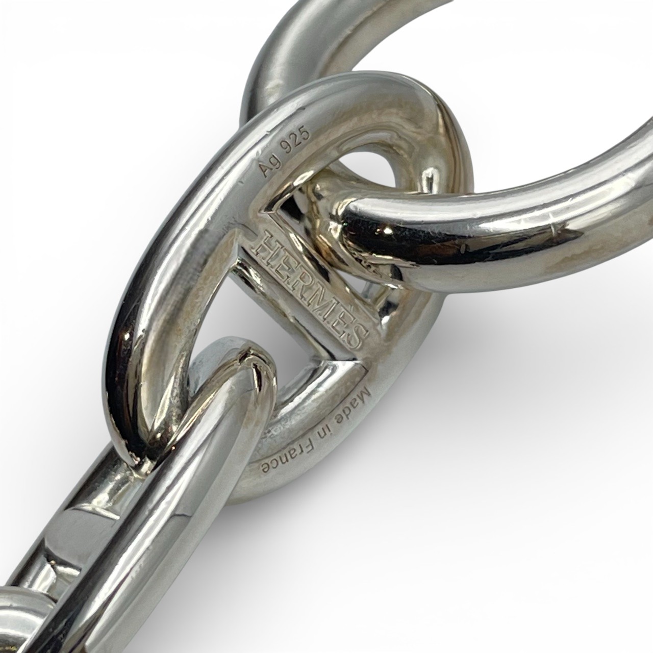 エルメス シェーヌ・ダンクル ブレスレット TGM シルバー925 9コマ