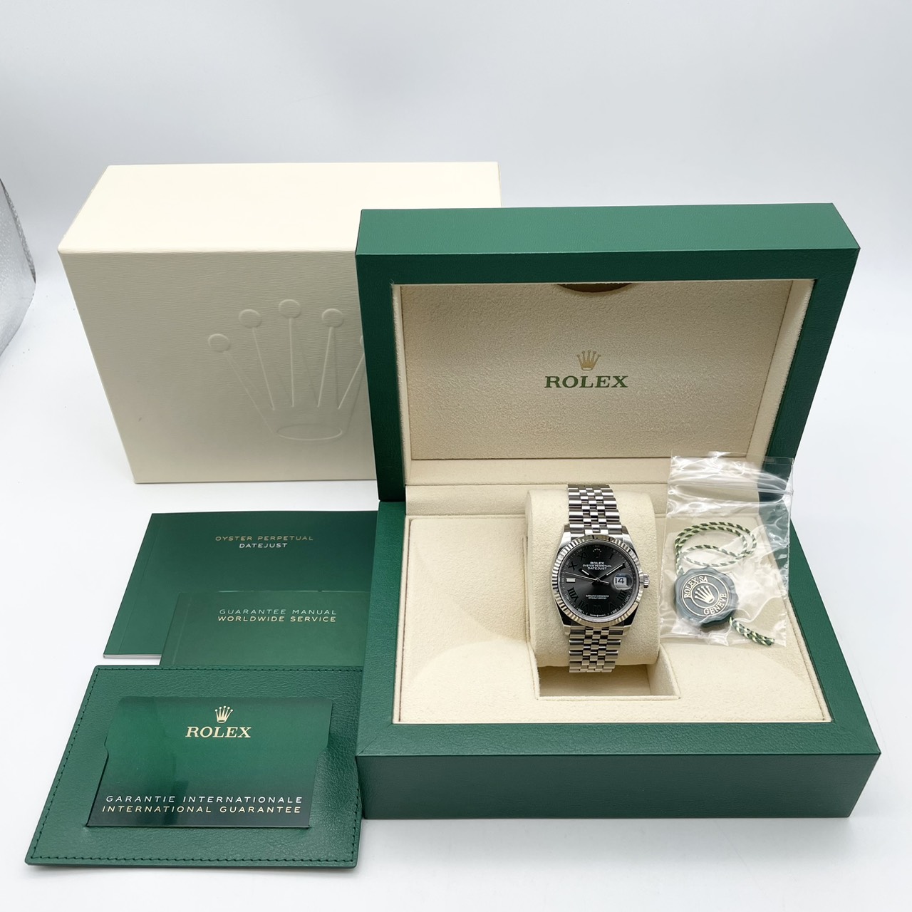 ロレックス デイトジャスト 126234 スレートローマン ジュビリーブレス 36mm