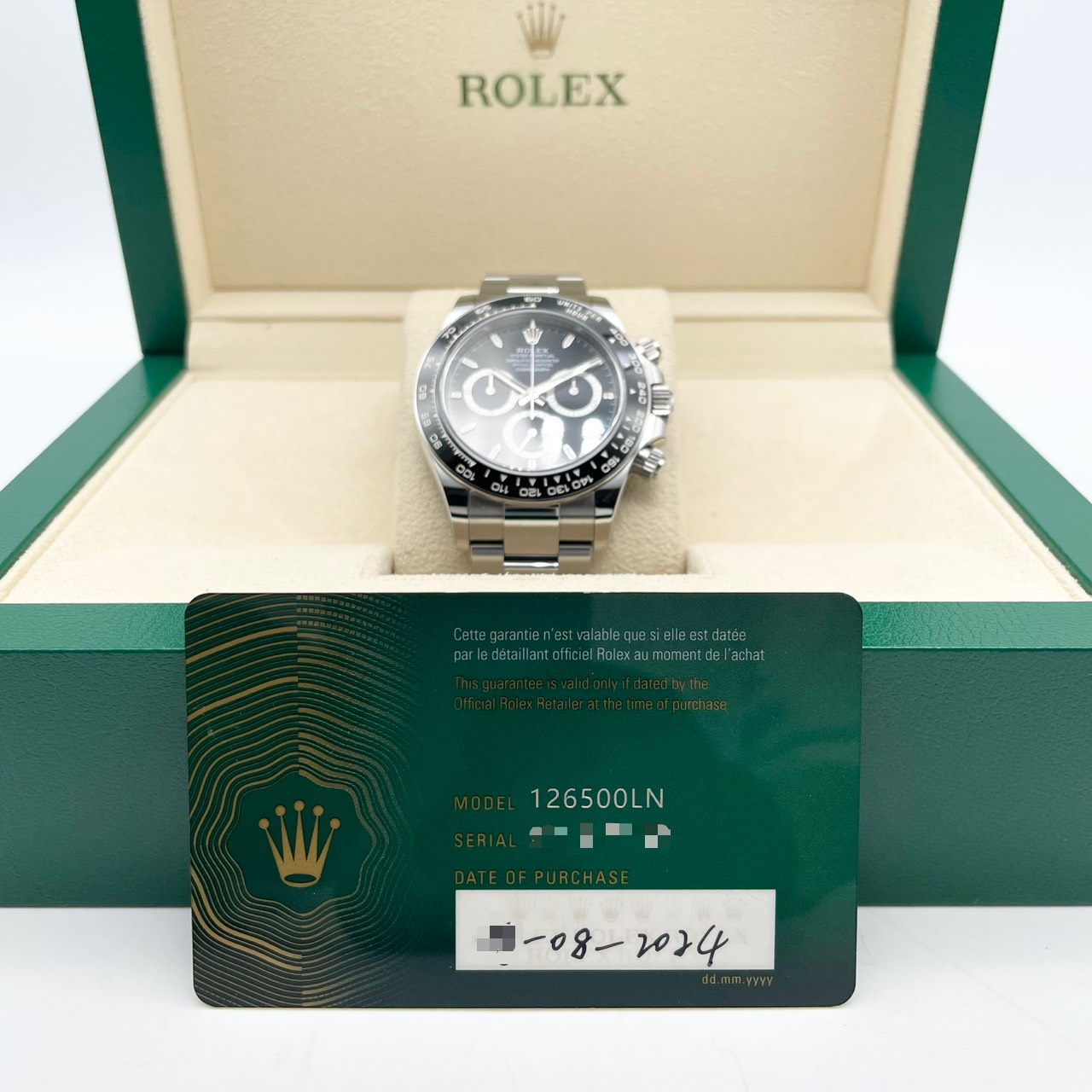 ロレックス デイトナ 126500LN ブラック ステンレススチール 40mm