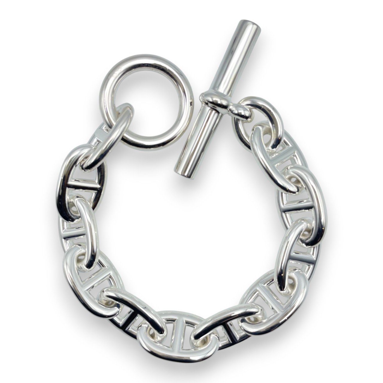 エルメス シェーヌ・ダンクル ブレスレット TGM シルバー925 11コマ