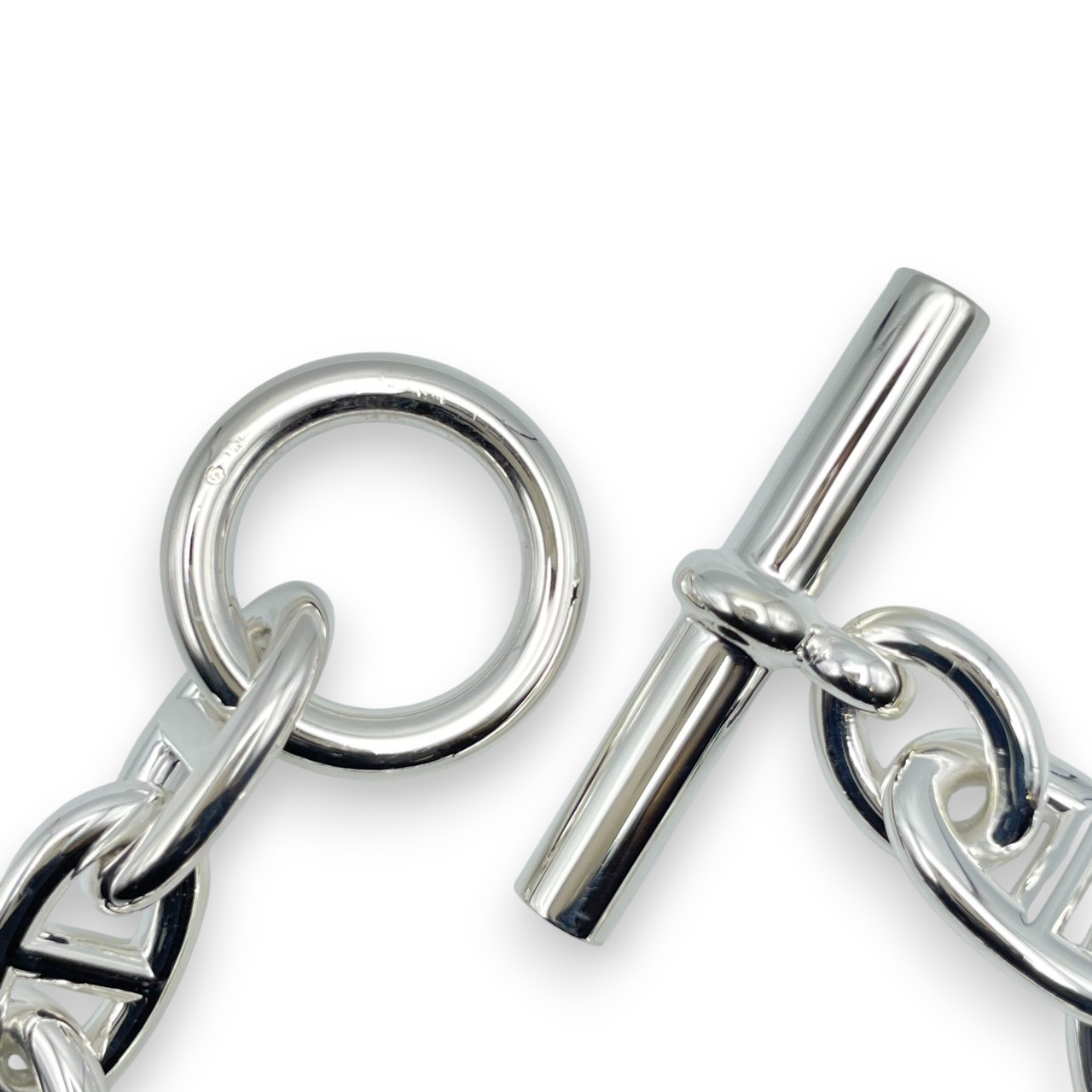 エルメス シェーヌ・ダンクル ブレスレット TGM シルバー925 11コマ