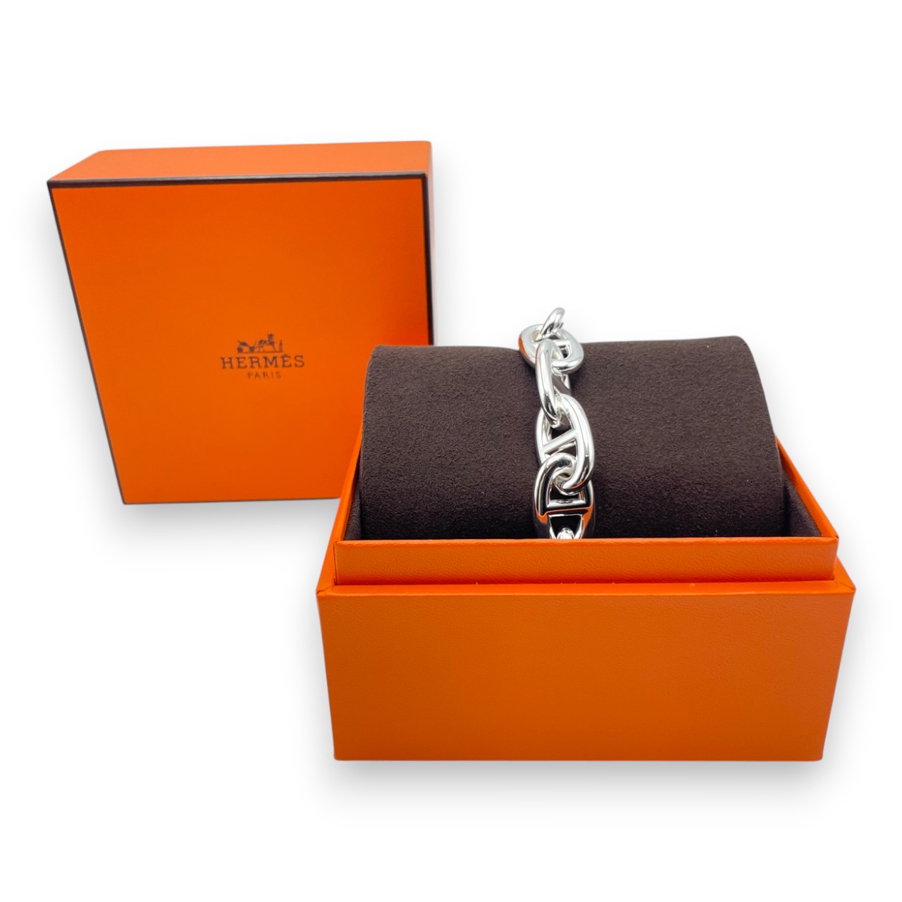 エルメス シェーヌ・ダンクル ブレスレット TGM シルバー925 11コマ