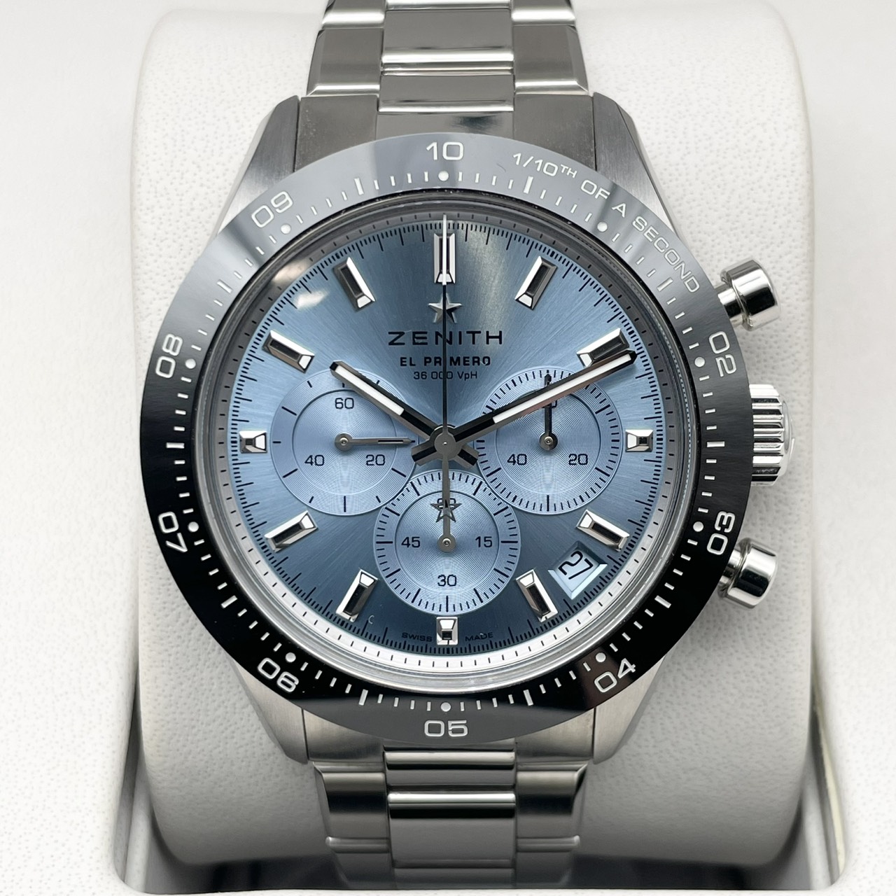 【定価148.5万円！】ゼニス クロノマスター スポーツ 03.3105.3600/52.M3100 ヨシダ スペシャル エディション アイスブルー 41mm
