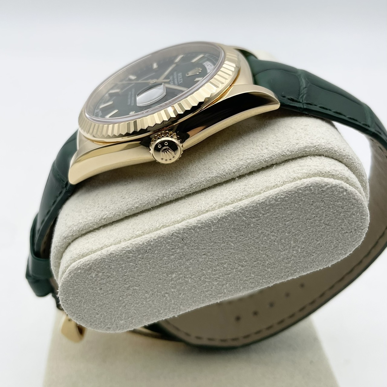 ロレックス デイデイト 118138 グリーン イエローゴールド 36mm