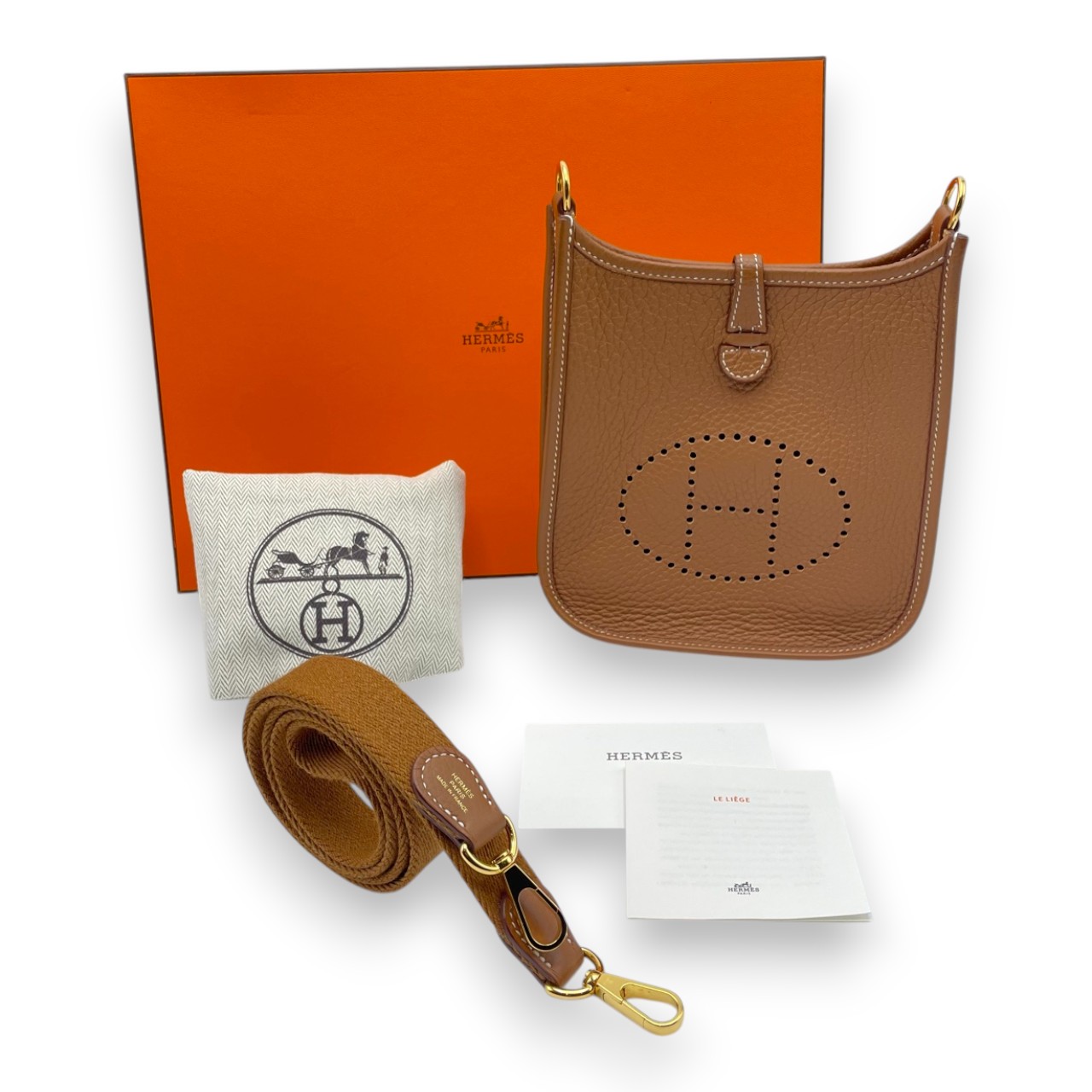 エルメス ミニエヴリン アマゾーヌ TPM ゴールド トリヨンクレマンス