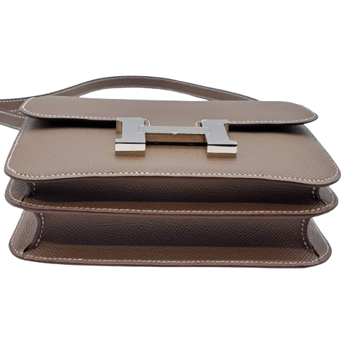 エルメス コンスタンスミニ 18 エトゥープ エプソン シルバー金具 B