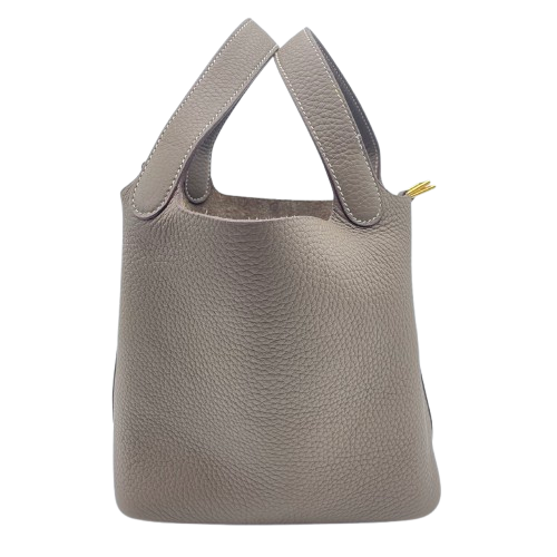 エルメス ピコタンロック PM エトゥープ トリヨンクレマンス ゴールド金具 B刻印