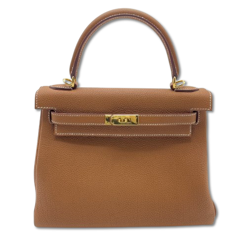 エルメス ケリー 25 ゴールド トゴ ゴールド金具 W刻印 - ブランド品