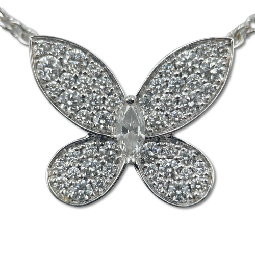 グラフ バタフライ ダイヤモンド ミニ ペンダント RGP550 ホワイトゴールド