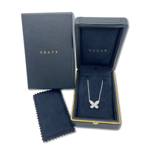 グラフ バタフライ ダイヤモンド ミニ ペンダント RGP550 ホワイトゴールド