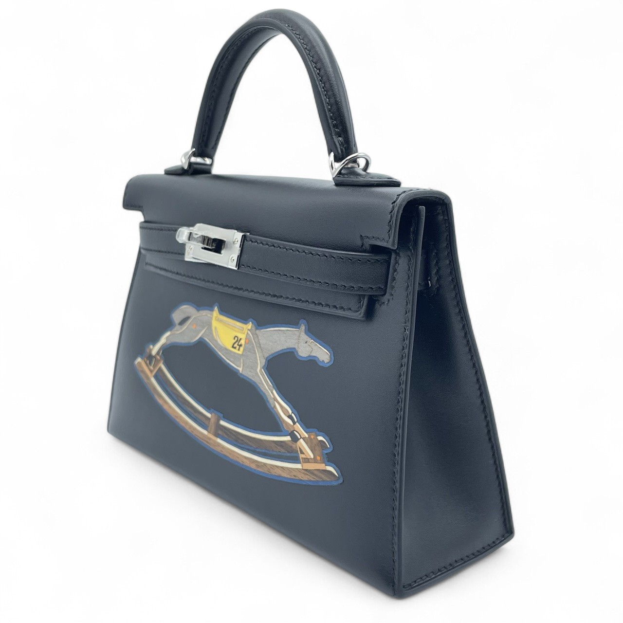 エルメス ミニケリー シュヴァル・ド・ボワ ノワール タデラクト