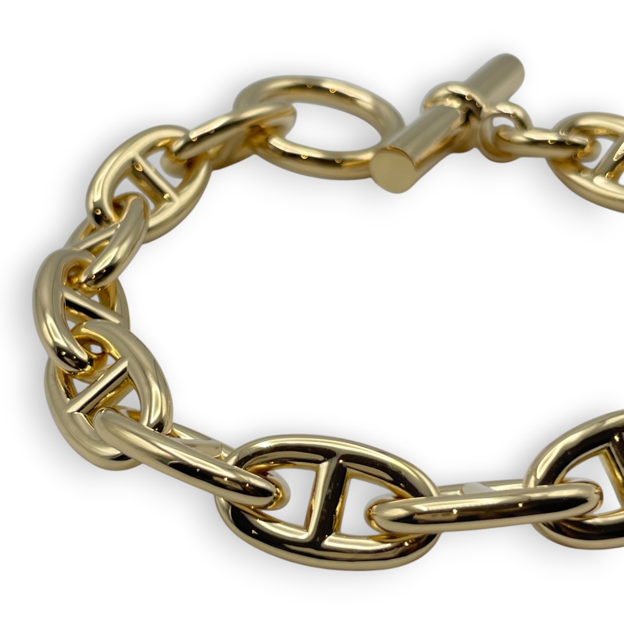 エルメス　シェーヌダンクル　ブレスレット　新品未使用 エルメス シェーヌ・ダンクル ブレスレット GM イエローゴールド