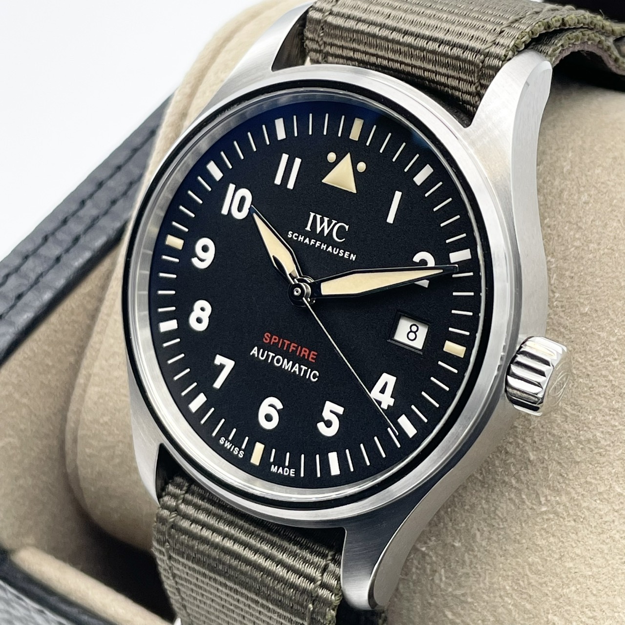 【定価約72万円！】IWC アイ・ダブリュー・シー　パイロット IW326801 スピットファイア ステンレススチール ブラック 39mm