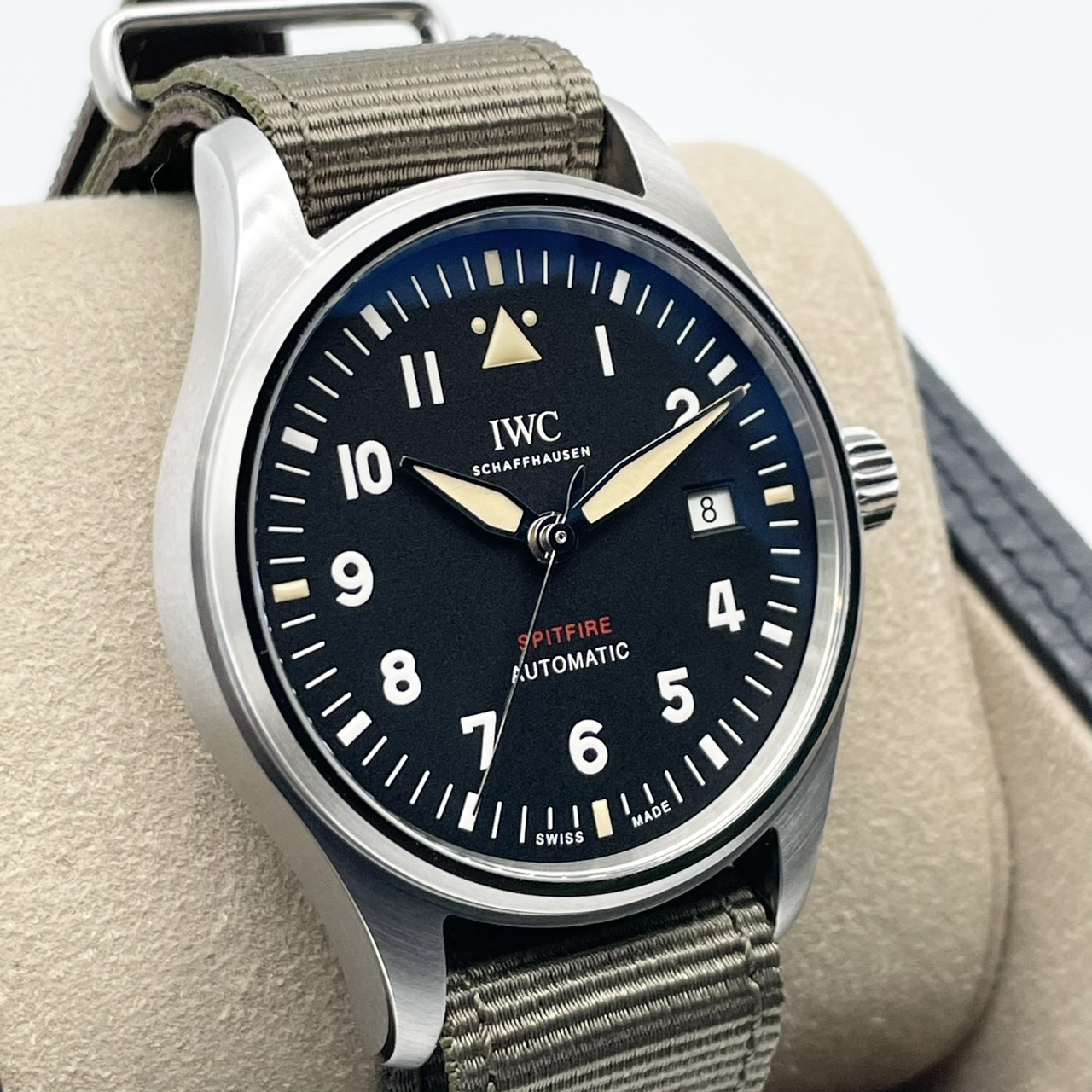【定価約72万円！】IWC アイ・ダブリュー・シー　パイロット IW326801 スピットファイア ステンレススチール ブラック 39mm