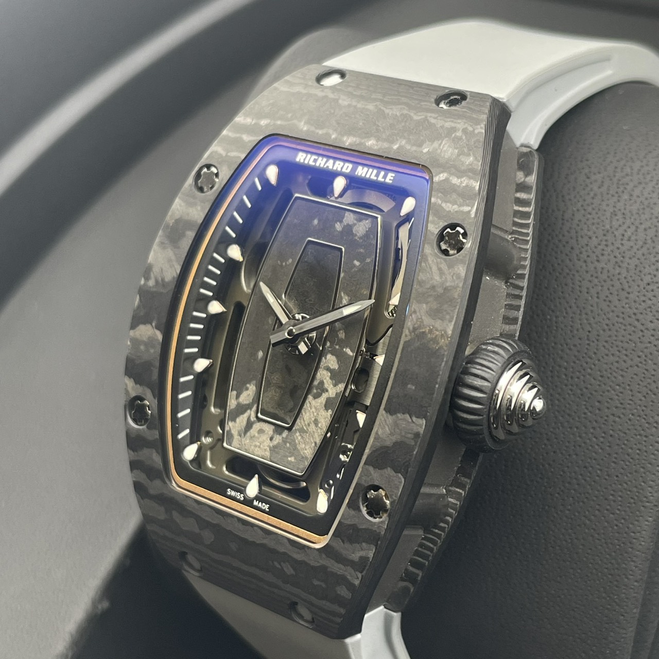 リシャールミル オートマティック RM07-01 スケルトン カーボン 45.66mm×31.40mm