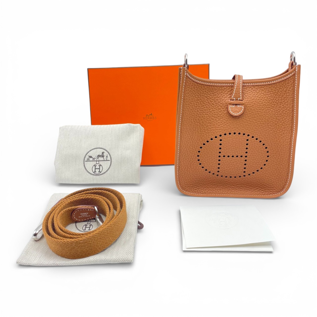 エルメス ミニエヴリン アマゾーヌ TPM ゴールド トリヨンクレマンス シルバー金具 K刻印