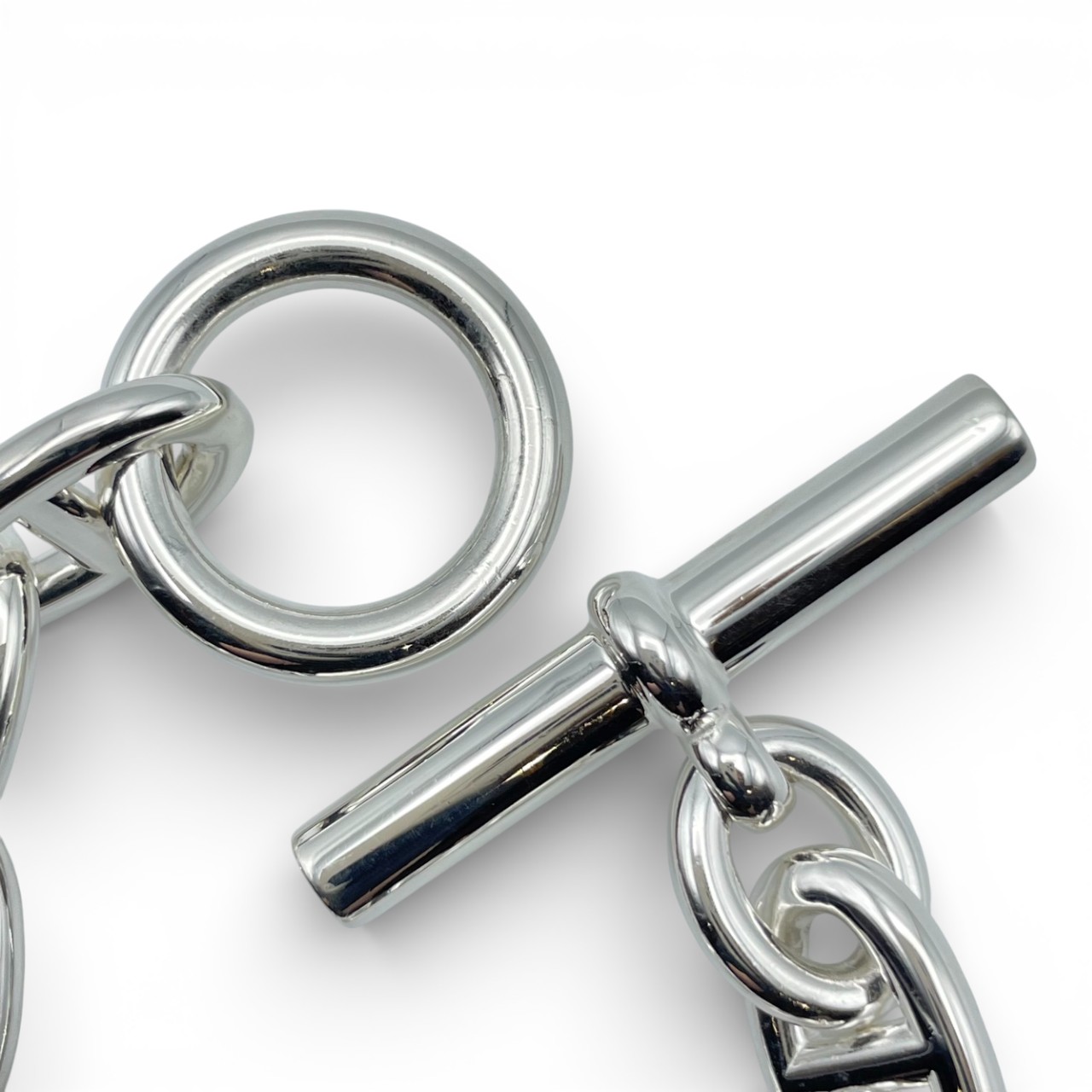 エルメス シェーヌ・ダンクル ブレスレット TGM シルバー925 9コマ