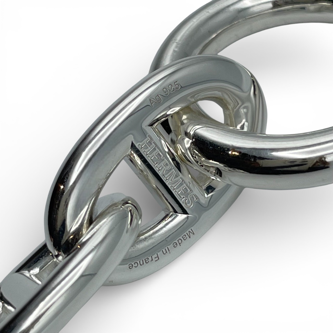 エルメス シェーヌ・ダンクル ブレスレット TGM シルバー925 9コマ