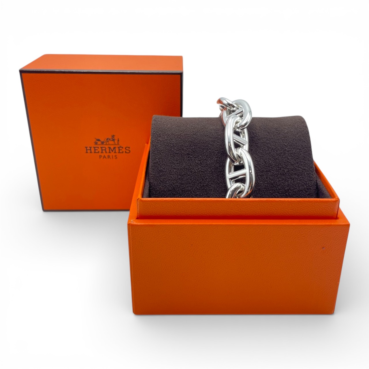 エルメス シェーヌ・ダンクル ブレスレット TGM シルバー925 9コマ