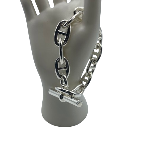 エルメス シェーヌ・ダンクル ブレスレット TGM シルバー - ブランド品