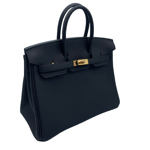 エルメス バーキン25 ノワール トゴ ローズゴールド金具 D刻印