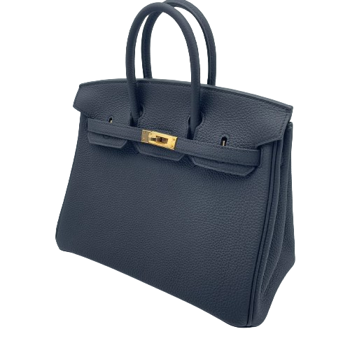 エルメス バーキン25 ノワール トゴ ローズゴールド金具 D刻印