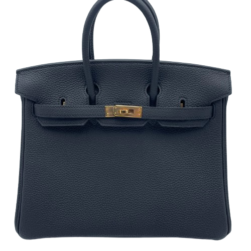 エルメス バーキン25 ノワール トゴ ローズゴールド金具 D刻印