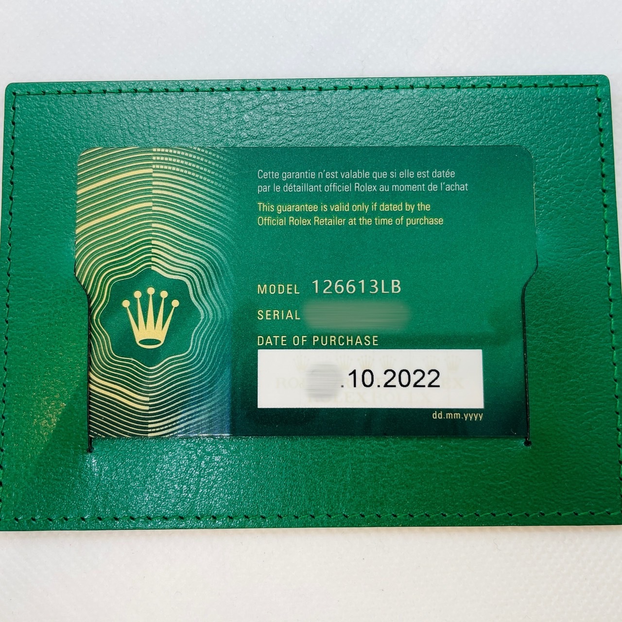 ロレックス サブマリーナ デイト 126613LB オイスターブレスレット ロイヤルブルー