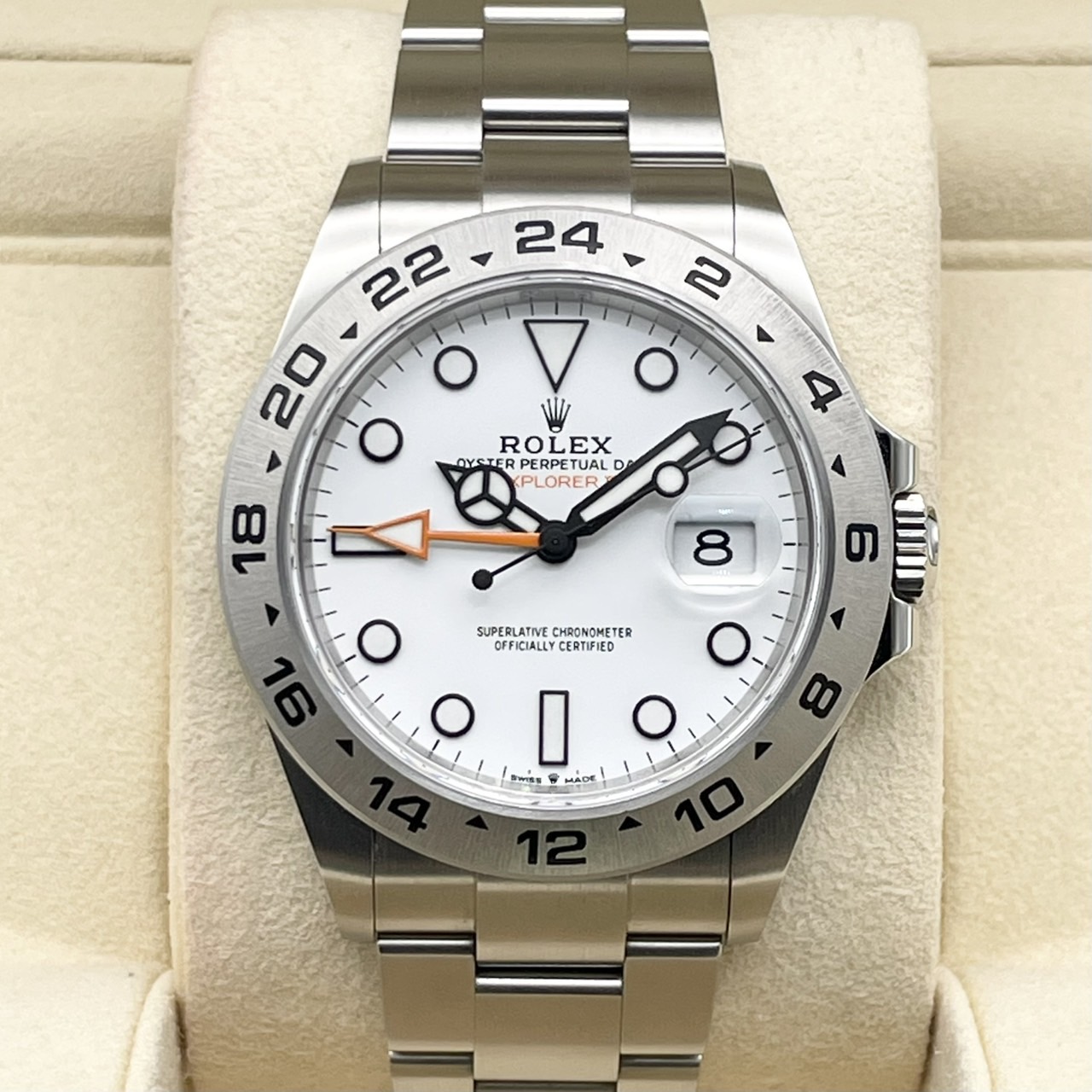 ロレックス エクスプローラーII 226570 ホワイト オイスターブレスレット 42mm