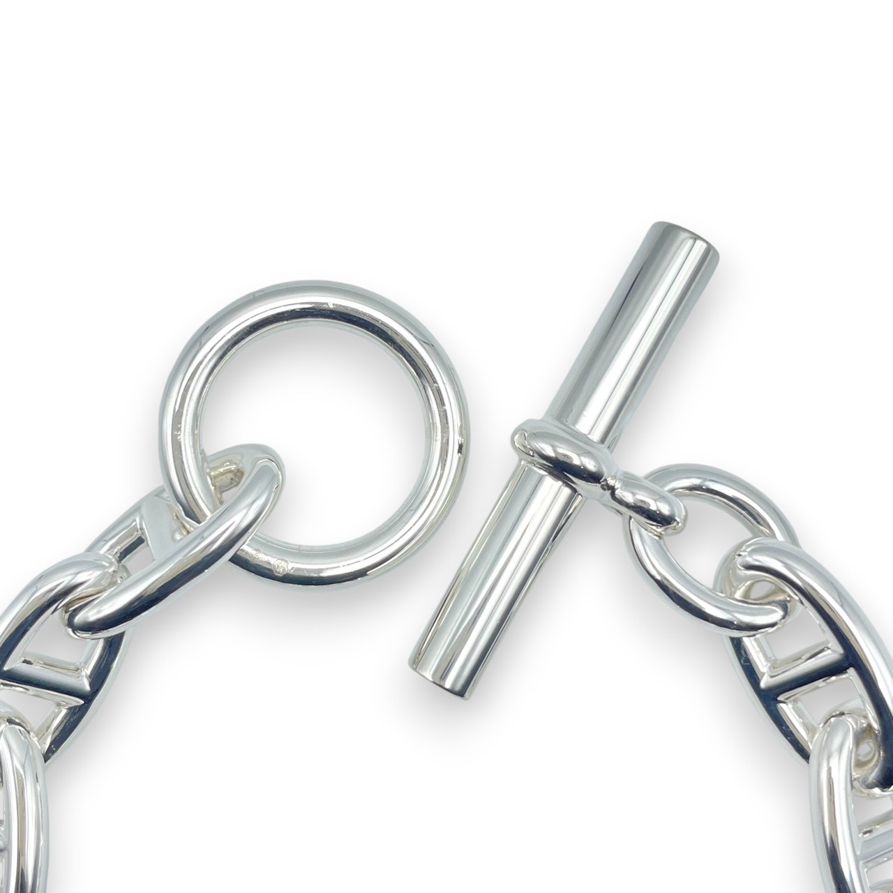 エルメス シェーヌ・ダンクル ブレスレット GM シルバー925 12コマ