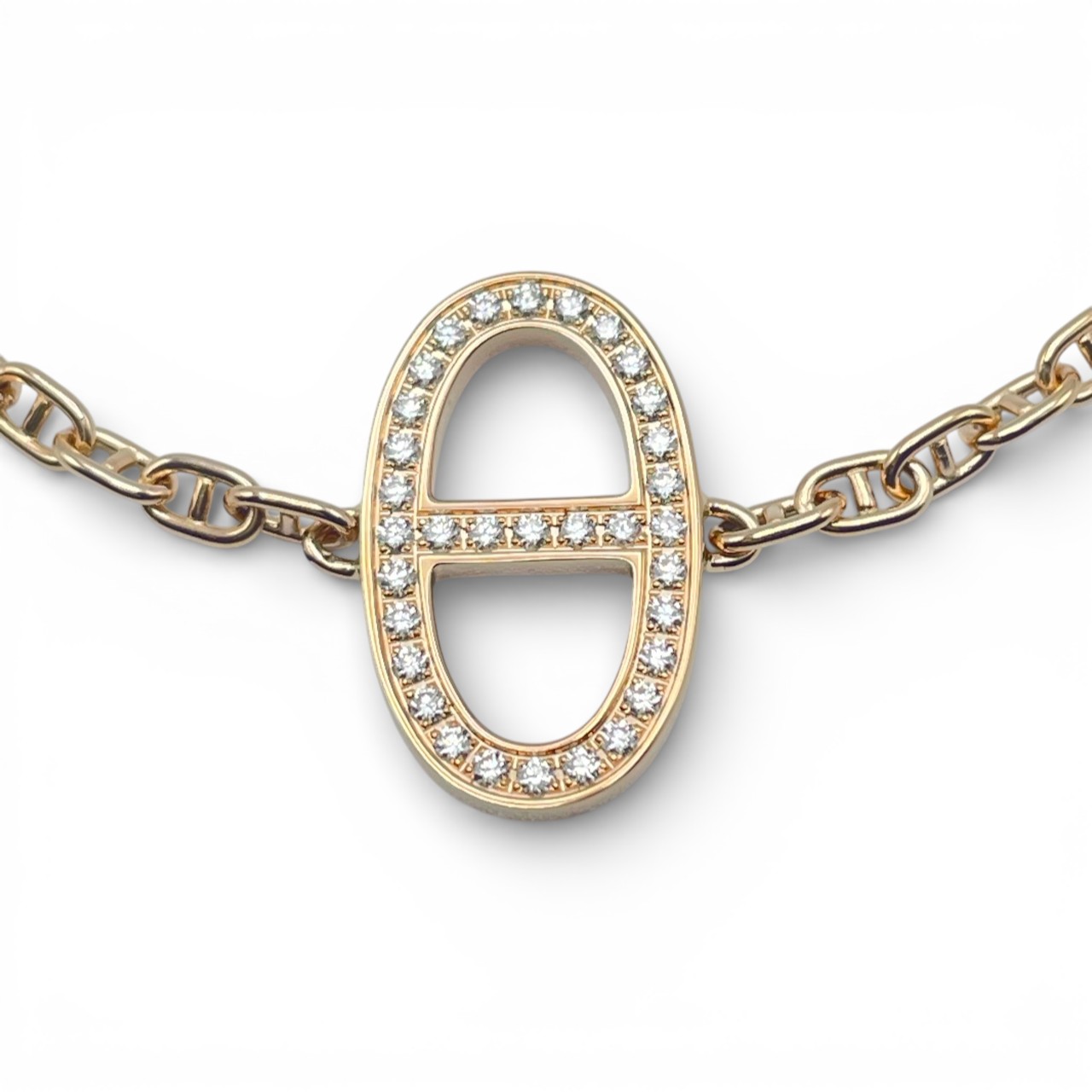 エルメス シェーヌ・ダンクル コントゥール ブレスレット ST ゴールド/ダイヤモンド