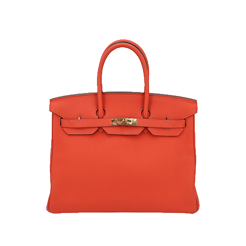 エルメス バーキン35 カプシーヌ トゴ ゴールド金具 中古美品