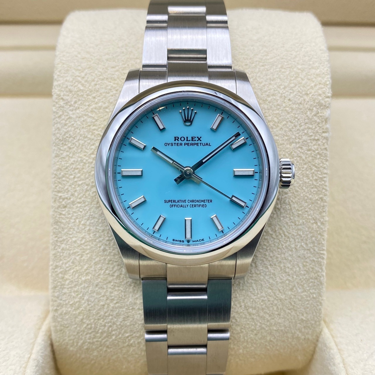 ロレックス オイスターパーペチュアル 277200 オイスターブレスレット ターコイズ 31mm