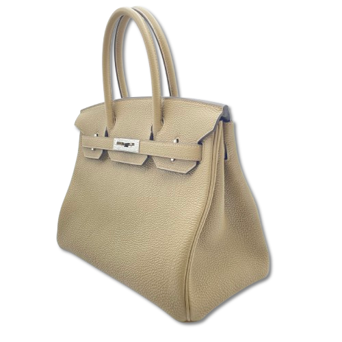 エルメス バーキン 30 ベージュマルファ トゴ シルバー金具 W刻印